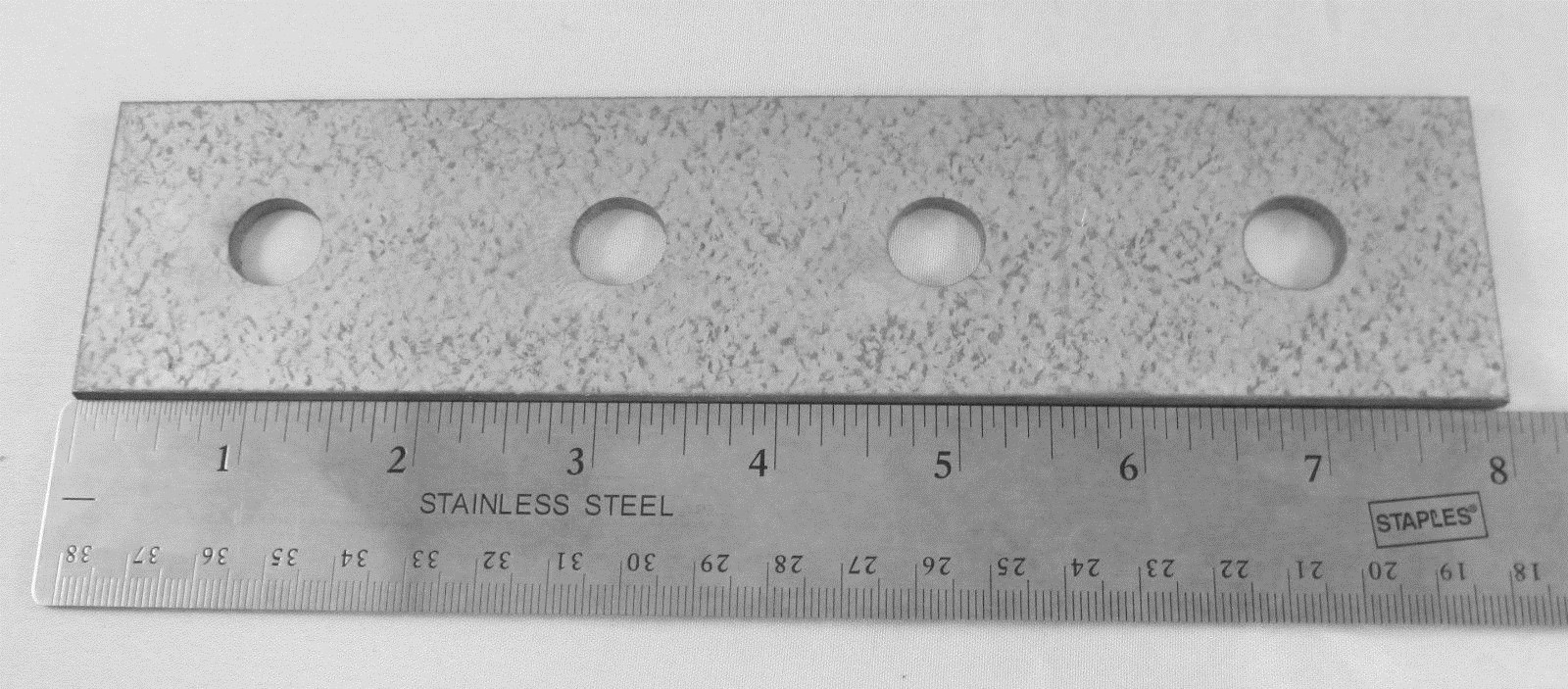 4) Superstrut/Unistrut 4-Hole Galvanized Flat Straight Bracket Strap Coupling